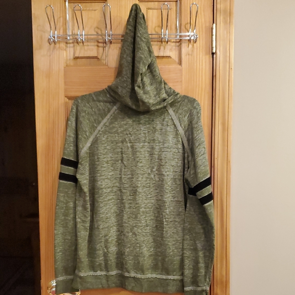 No Boundaries Olive Green Zip-Up Jacket - Picture 3 of 7